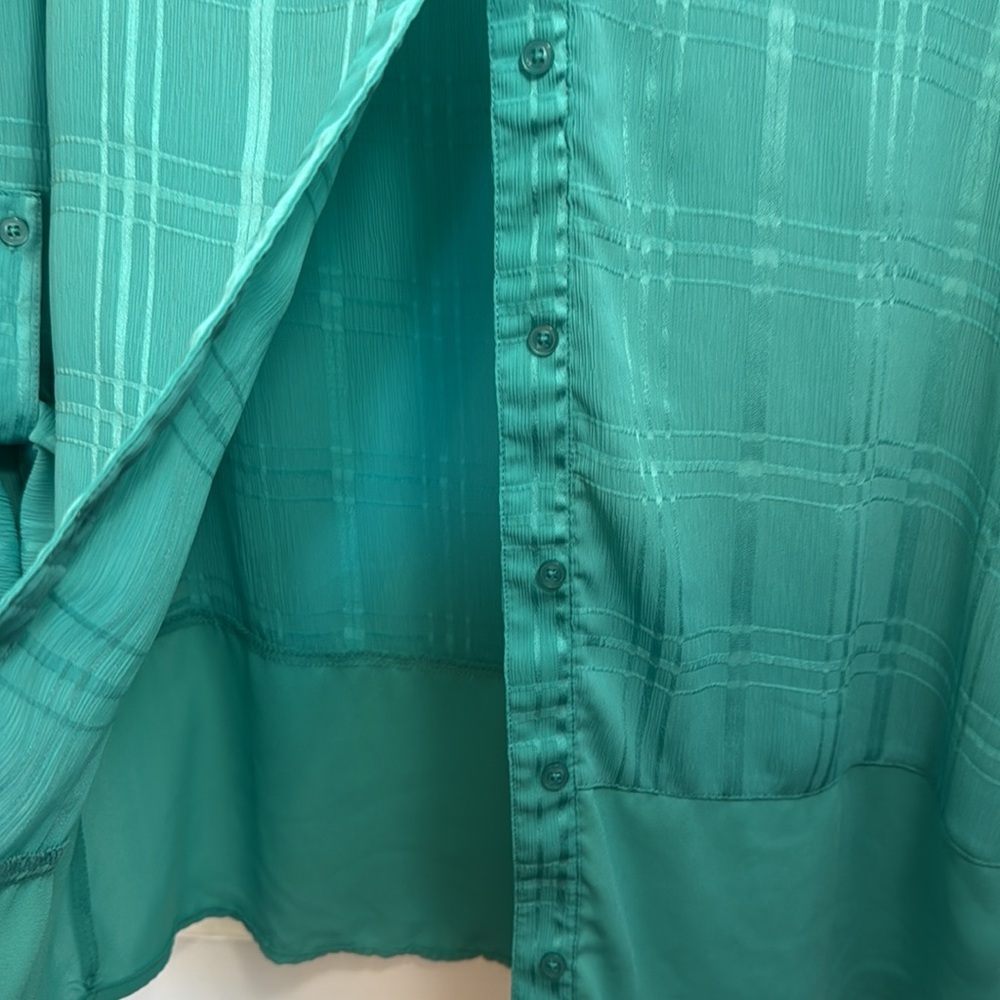 Kim Rogers Aqua Blouse - Picture 6 of 7